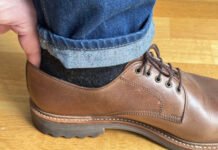 The tip – Don’t use fingers behind the heel to judge fit