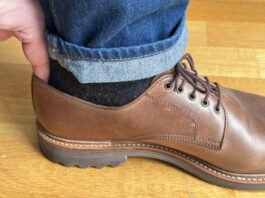 The tip – Don’t use fingers behind the heel to judge fit