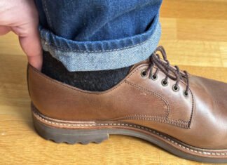 The tip – Don’t use fingers behind the heel to judge fit