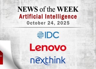 Artificial Intelligence News for the Week of October 24; Updates from IDC, Lenovo, Nexthink & More