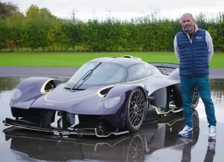 Car legend Chris Harris takes the bespoke 24-carat Aston Martin Valkyrie for a rare test