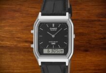 New Casio AQ-230 hybrid watches with leather straps launching