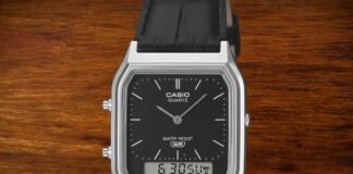 New Casio AQ-230 hybrid watches with leather straps launching