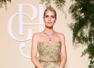 Lady Kitty Spencer Steals the Spotlight With 74.4 Carat Aquamarine Necklace in Monte Carlo