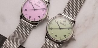 Introducing – The New Hanhart Silva with Rosé &
Pistachio Dials