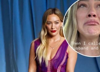 Hilary Duff Shares Crying Pic After Spilling Coffee in Balenciaga Purse