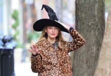 Jennifer Lawrence Adds a Surprising, Seasonal Accessory to Her Fave Leopard Coat