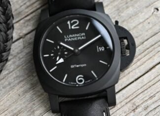 First Look – The New Luminor GMT Ceramica 40mm PAM01460, the
First-Ever 40mm Ceramic Panerai
