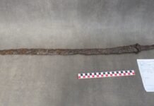 Exceptionally rare iron saber, arrowheads and jewelry discovered in seventh-century warrior’s tomb in Hungary