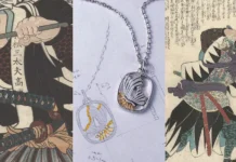 Samurais brought little pieces of art into battle. This designer has turned them into jewelry