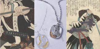 Samurais brought little pieces of art into battle. This designer has turned them into jewelry