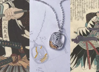 Samurais brought little pieces of art into battle. This designer has turned them into jewelry
