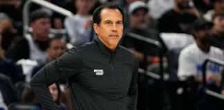 Miami Heat coach watches on helplessly as his home burns to the ground