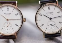First Look – Nomos Goes Gold, With Precious Editions of the
Tangente Neomatik and Ludwig