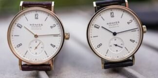 First Look – Nomos Goes Gold, With Precious Editions of the
Tangente Neomatik and Ludwig