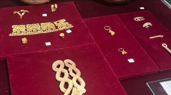 Golden jewelry and ancient artifacts unearthed in Kazakhstan