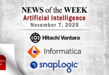 Artificial Intelligence News for the Week of November 7; Updates from Hitachi Vantara, Informatica, SnapLogic & More
