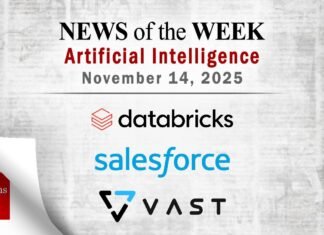 Artificial Intelligence News for the Week of November 14; Updates from Databricks, Salesforce, VAST Data & More