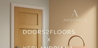 Doors 2 Floors in collaboration with Award winning fashion designer Keri Andriana CEO of luxury vegan handbag brand Amschela