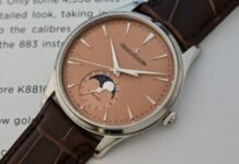 First Look – A New Grained-Copper Dial for the
Jaeger-LeCoultre Master Ultra Thin Collection