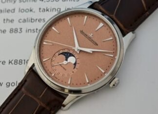 First Look – A New Grained-Copper Dial for the
Jaeger-LeCoultre Master Ultra Thin Collection