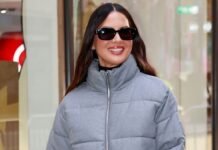 Instead of Leggings and Sneakers, Fashion Girls Are Wearing Puffer Jackets With These Non-Skinny Pants and Boots