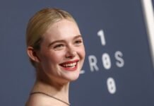 Elle Fanning Wore the Non-Basic Sweater Color Every Posh Dresser Owns