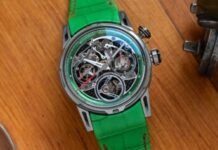 First Look – A new Green Edition of the Louis Moinet
Impulsion Titanium Chronograph Tourbillon