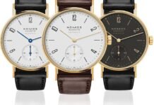 Nomos Glashütte unveils three Tangente neomatik in 18kt
gold