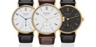 Nomos Glashütte unveils three Tangente neomatik in 18kt
gold