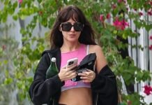 Dakota Johnson Briefly Ditches Boho for the Clean Girl Uniform