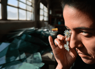 Recycled glass earrings: woman turns broken windows into jewelry to keep glass out of landfills