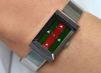 I’m obsessed with Gucci’s Cartier Tank alternative – it’s a much cheaper square watch