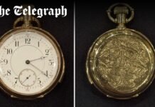 Gold pocket watch recovered from Titanic sells for record £1.8m