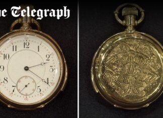 Gold pocket watch recovered from Titanic sells for record £1.8m