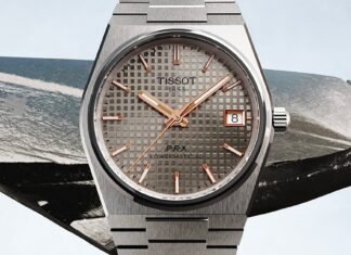 Tissot expands PRX line with new 38 mm titanium
version