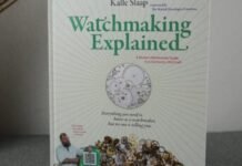 Book Review – Watchmaking Explained, a Book by Expert
Watchmaker Kalle Slaap