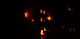 Hong Kong resident watches his home burn after leaving dog behind