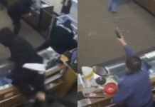 Video: California store owner opens fire at thieves during $170k jewellery heist