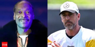 Watch: Snoop Dogg shares heartwarming hug with Aaron Rodgers before Chargers game, touching pre-game moment with Steelers QB goes viral | NFL News – The Times of India