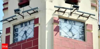 Clock tower watches undergo repair less than 2 months after renovation | Dehradun News – The Times of India