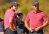 Tiger Woods watches Charlie Woods win state championship