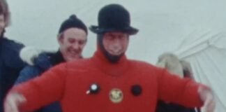 Charles watches footage of himself ‘fooling around’ during 1975 visit