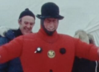 Charles watches footage of himself ‘fooling around’ during 1975 visit