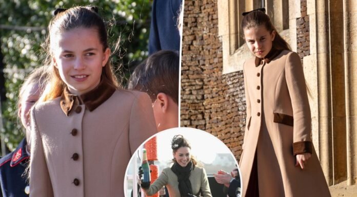 Princess Charlotte steps out in mini replica of mom Kate…
