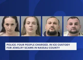 4 from Connecticut arrested in Long Island jewelry scam