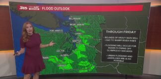 More than 10 rivers have active flood watches