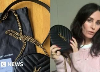 Friends star Courteney Cox donates bag to Harpenden campaigner