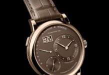 A. Lange & Söhne Lange 1 Daymatic Honeygold: a first
in Honeygold, limited to 250 pieces