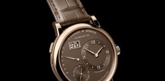 A. Lange & Söhne Lange 1 Daymatic Honeygold: a first
in Honeygold, limited to 250 pieces